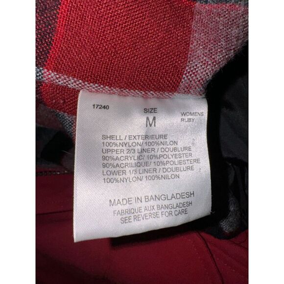 Woolrich Women's Ruby Jacket - Size M - Red, plaid lining Hood - Picture 4 of 5
